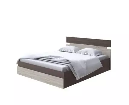 Кровать Milton с подъемным механизмом (ЛДСП Дуб Венге + Дуб Шамони) 80x190 (190, Нет, 180, Ясень Шимо Темный/Ясень Шимо Светлый)