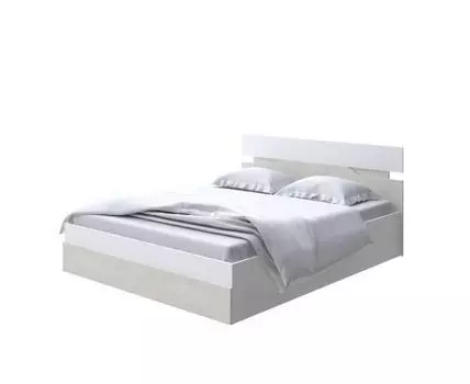 Кровать Milton с подъемным механизмом (ЛДСП Дуб Венге + Дуб Шамони) 80x190 (190, Нет, 140, Белый/Дуб Шамони светлый)