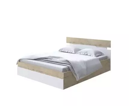Кровать Milton с подъемным механизмом (ЛДСП Дуб Венге + Дуб Шамони) 80x190 (190, Нет, 140, Бунратти/Белый)
