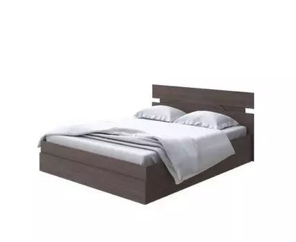 Кровать Milton с подъемным механизмом (ЛДСП Дуб Венге + Дуб Шамони) 80x190 (200, Нет, 160, Ясень Шимо Темный)