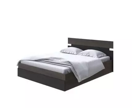 Кровать Milton с подъемным механизмом (ЛДСП Дуб Венге + Дуб Шамони) 80x190 (190, Нет, 180, Дуб Кантербери/Черный)