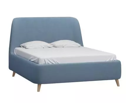 Кровать Молсон 140 Bucle Blue