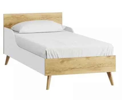 Кровать Нордик 90 Wood White