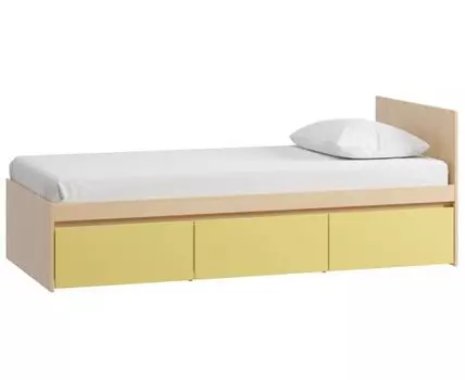 Кровать Пенни-1 90 Plywood Mustard