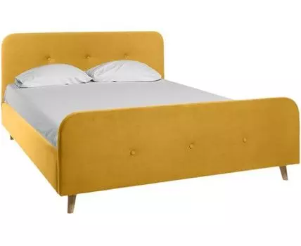 Кровать Плиди 160 Velvet Yellow