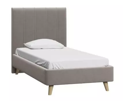 Кровать Шерона-Legs 120 Velvet Mushroom