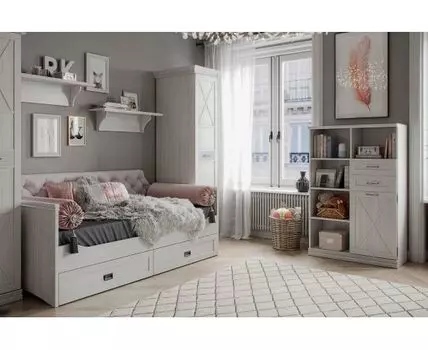 Кровать + Шкаф Кантри