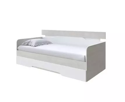 Кровать-Софа Milton (ЛДСП Дуб Венге + Дуб Шамони) 80x190 (200, Нет, 90, Дуб Шамони светлый/Белый)