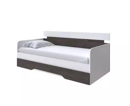 Кровать-Софа Milton (ЛДСП Дуб Венге + Дуб Шамони) 80x190 (200, Нет, 90, Белый/Дуб Кантербери)