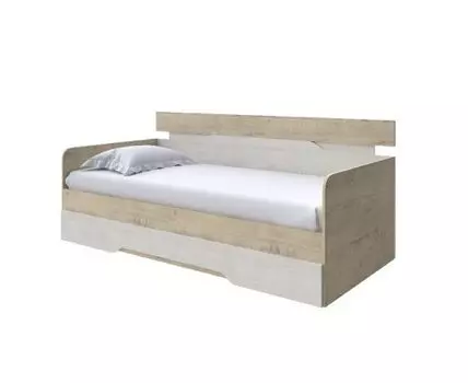 Кровать-Софа Milton (ЛДСП Дуб Венге + Дуб Шамони) 80x190 (200, Нет, 120, Бунратти/Дуб Шамони светлый (124))