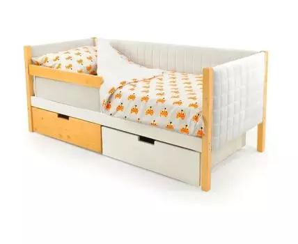 Кровать-тахта мягкая Svogen дерево-белый (Белый)