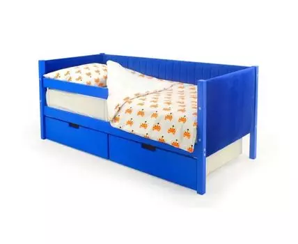 Кровать-тахта мягкая Svogen синий (Синий)