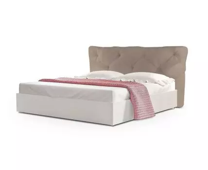 КроватьТесей2 (Текстиль, светло-коричневый)