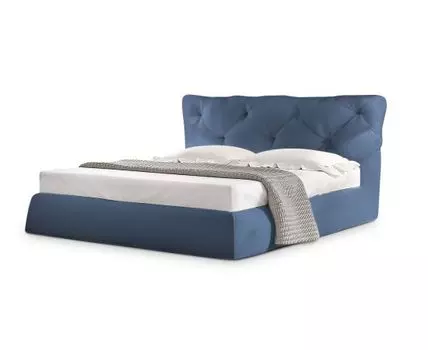 Кровать Тесей (Текстиль, Синий)