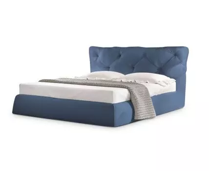 Кровать Тесей (Текстиль, Синий)