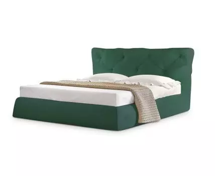 Кровать Тесей (Текстиль, Зеленый)