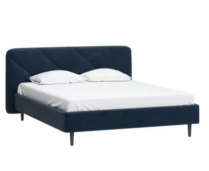 Кровать Весмар 160 Velvet Blue