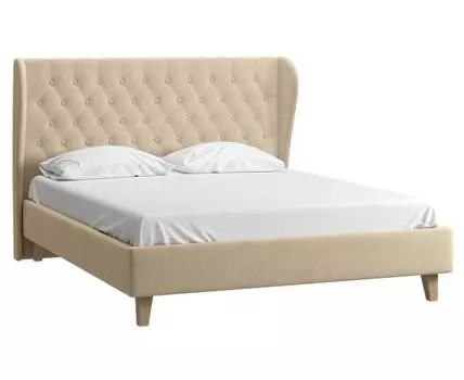 Кровать Виенсо 160 Velvet Beige
