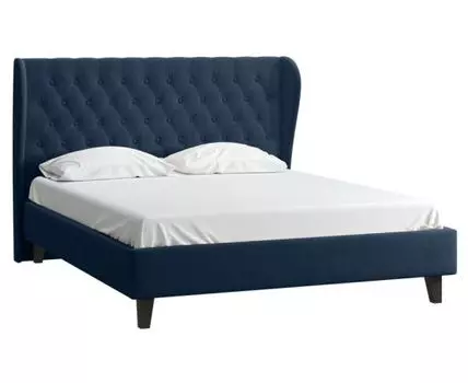 Кровать Виенсо 180 Velvet Blue