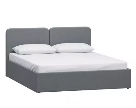 Кровать Вилена 140 Velvet Grafit