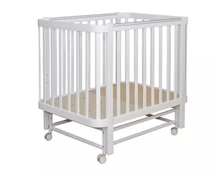 Кроватка для новорожденных Терра (89,6, 103,8 / 149,8, Односпальные, Одноярусные, Белый, 75)