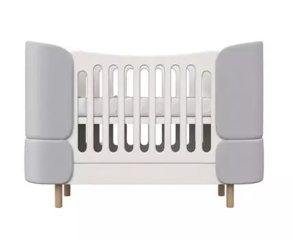 Кроватка-трансформер Kidi Soft (Серый, 74)