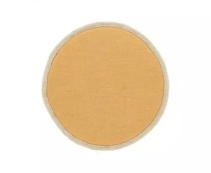 Круглая подушка для стула Prisa горчичная, 35 см