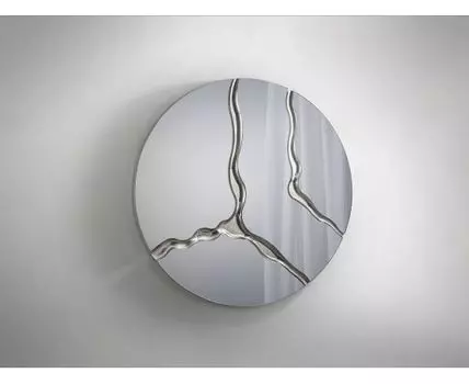 Круглое зеркало Surcos D100 серебристое