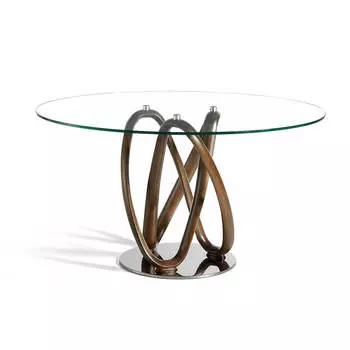 Круглый обеденный стеклянный стол DT801 /1021 130