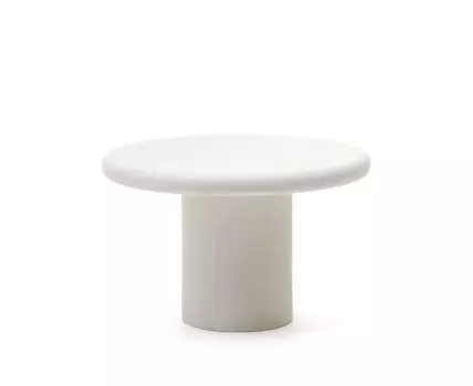 Круглый стол Addaia из белого цемента 120 см