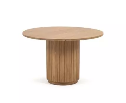 Круглый стол Licia из массива манго с натуральной отделкой 120 см