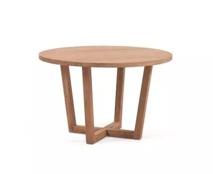 Круглый стол Nahla из массива акации с натуральной отделкой 120 см