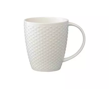 Кружка белого цвета с фактурным рисунком Essential