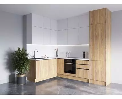 Кухня Бизнес Black Line, угловая, 3950-4150 мм