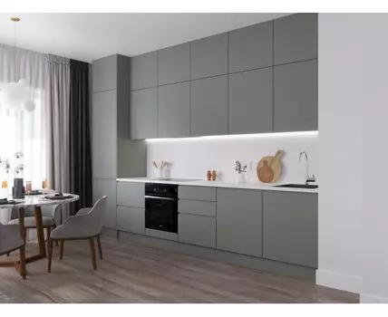 Кухня Комфорт Grey, прямая, 2950-3150 мм
