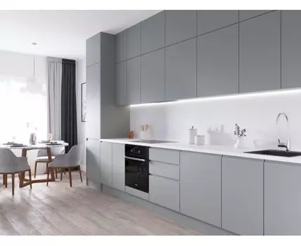 Кухня Комфорт Grey, прямая, 3450-3650 мм