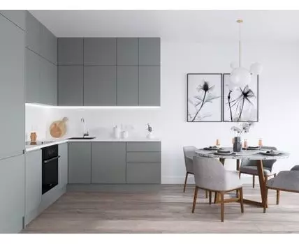 Кухня Комфорт Grey, угловая, 4200-4400 мм