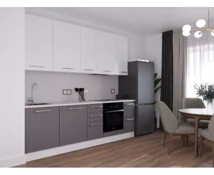 Кухня Стандарт Silver Style, прямая, 2450-2650 мм