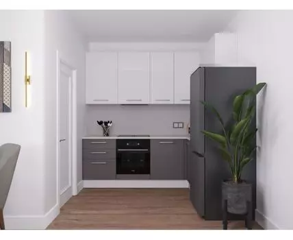 Кухня Стандарт Silver Style, угловая, 3950-4150 мм