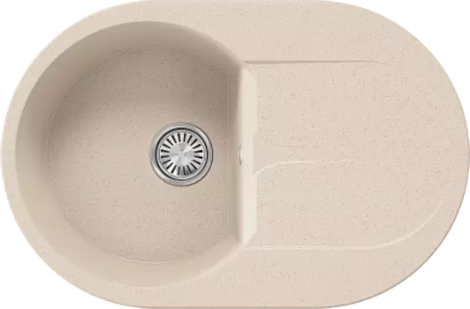 Кухонная мойка Polygran ATOL-760 (№327 Кремовый)