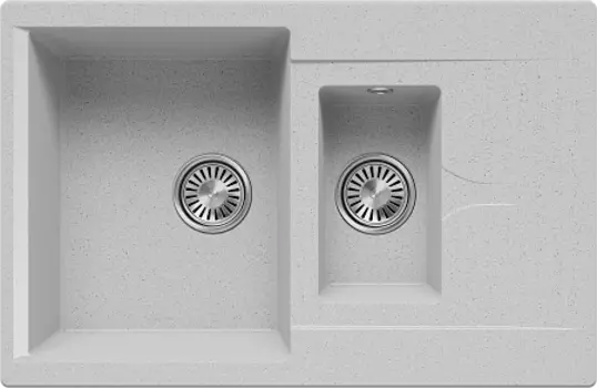 Кухонная мойка Polygran BRIG-770 (№314 Светло-серый)