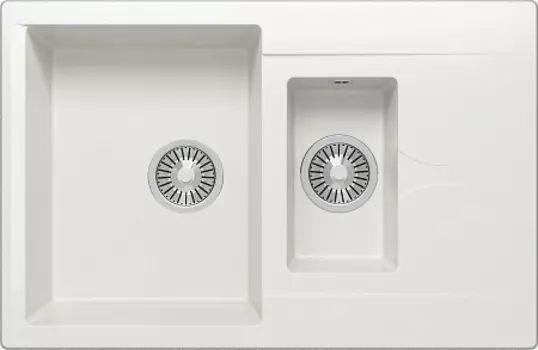Кухонная мойка Polygran BRIG-770 (№36 (Белый Хлопок))