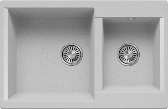 Кухонная мойка Polygran BRIG-772 (№314 Светло-серый)
