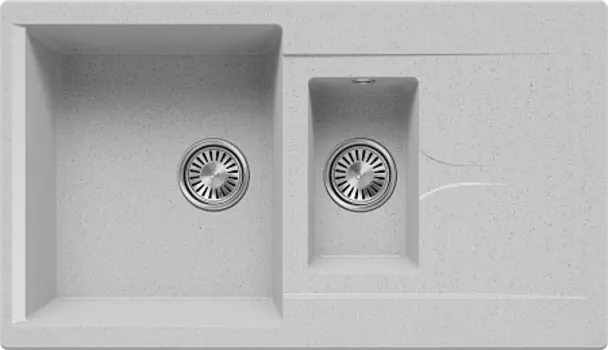 Кухонная мойка Polygran BRIG-870 (№314 Светло-серый)