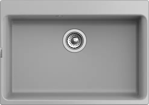 Кухонная мойка RIVELATO AXEL 70 1-чаша 730*520мм grigio metallizzato