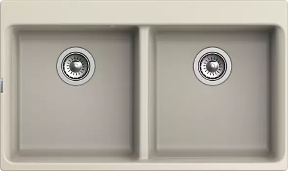 Кухонная мойка RIVELATO AXEL 90-2D 2-чаши 870*520мм beige scuro