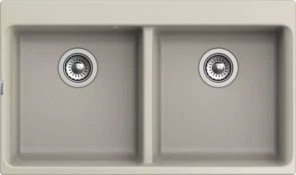 Кухонная мойка RIVELATO AXEL 90-2D 2-чаши 870*520мм topazio