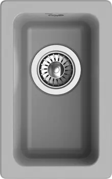 Кухонная мойка RIVELATO BERKANA 25 подст.монтаж 1-чаш 305*455 grigio metallizzato