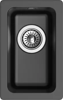 Кухонная мойка RIVELATO BERKANA 25 подст.монтаж 1-чаш 305*455 nero