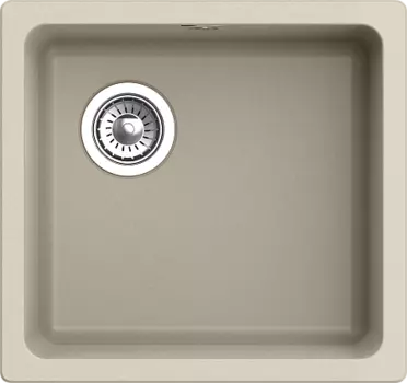 Кухонная мойка RIVELATO BERKANA 45 подст.монтаж 1-чаш 485*455 beige scuro